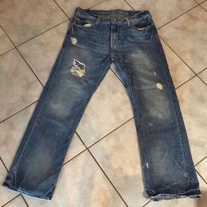 American Eagle Low Rise Distressed Boot Cut 33X30